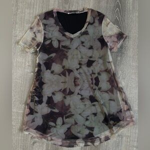 Elegant Floral V-Neck Blouse